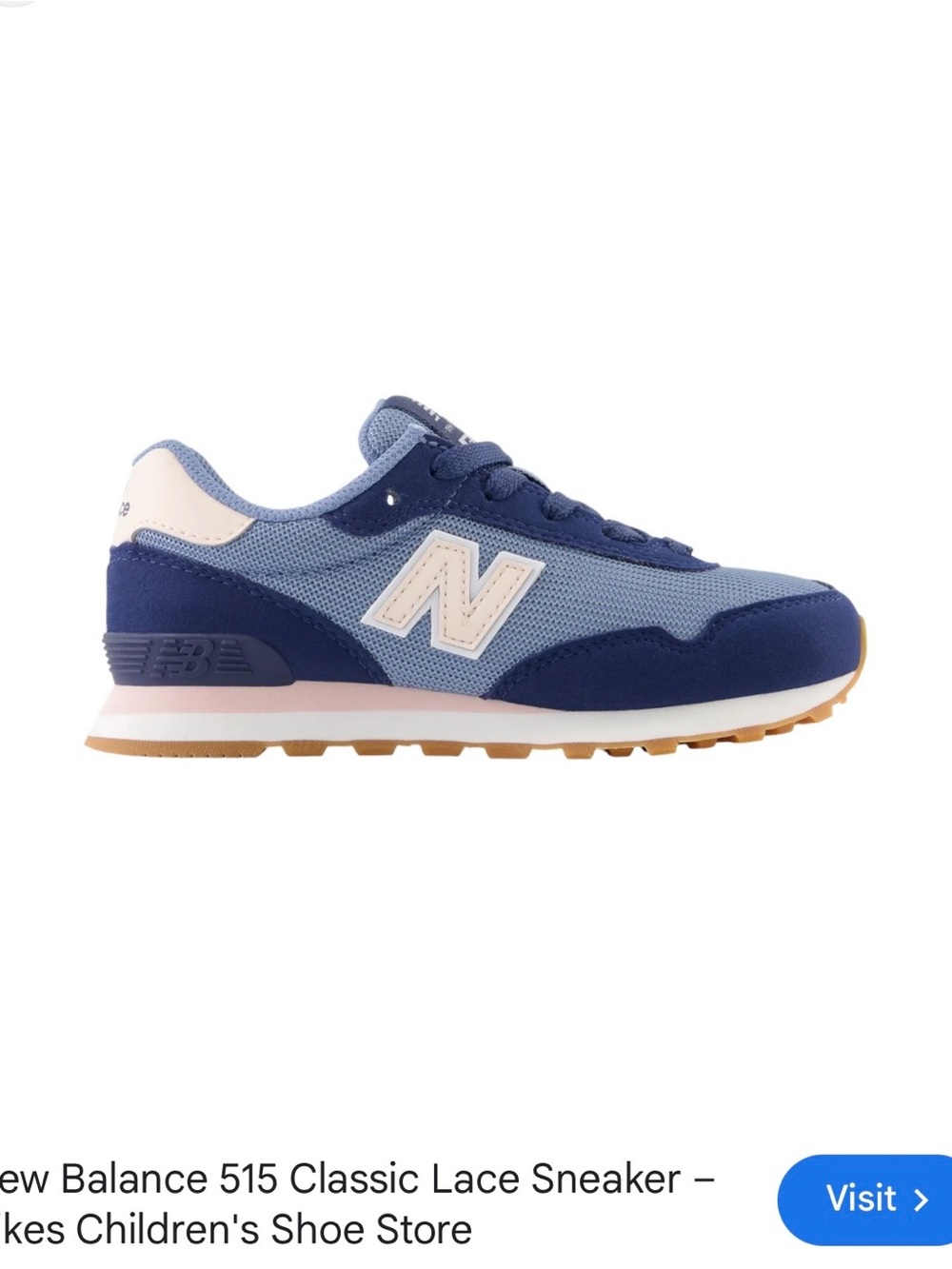 New Balance 515 Classics Lace Sneakers Children’s Size 11